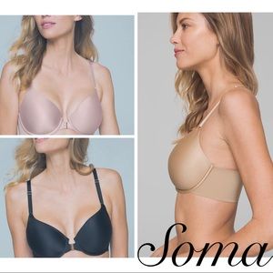 36D SOMA 3 BRA BUNDLE Vanishing 360 Unlined